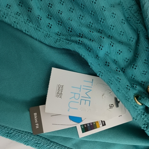2/$30 NWT 2X Plus Size Fashionable Teal Bikini Set (#695) - Picture 3 of 10